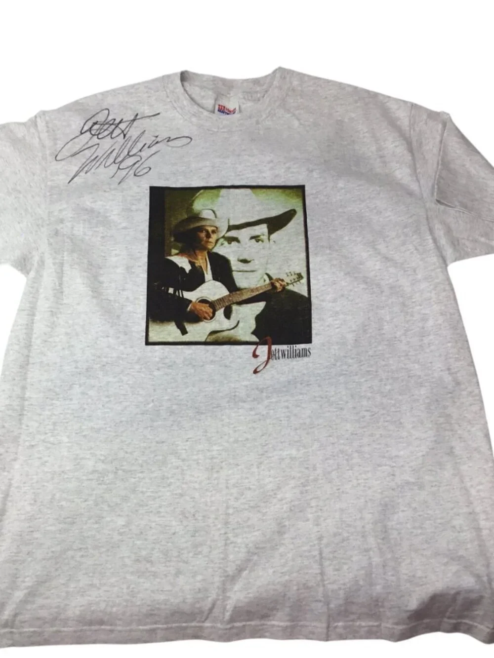 Vtg 96 Jett Williams Concert T-Shirt Signed Autographed NEW Single Stitch Hank